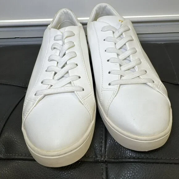 Thousand Fell Lace-up Women's Size 7.5 Yellow White Sneakers - Picture 6 of 9